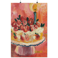 Load image into Gallery viewer, Red Fruit Kitchen Cake - Archival Matte Wall Poster
