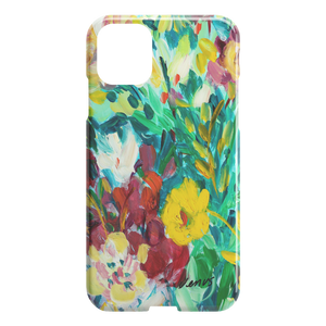 Sea Green and Coral iPhone Case
