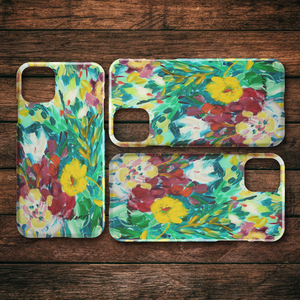Sea Green and Coral iPhone Case