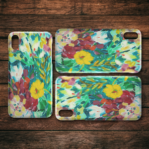 Sea Green and Coral iPhone Case