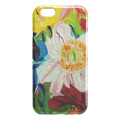 White Poppy Close Up iPhone Case