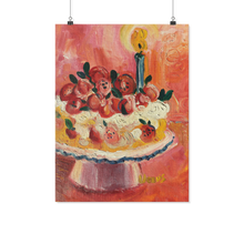 Load image into Gallery viewer, Red Fruit Kitchen Cake - Archival Matte Wall Poster