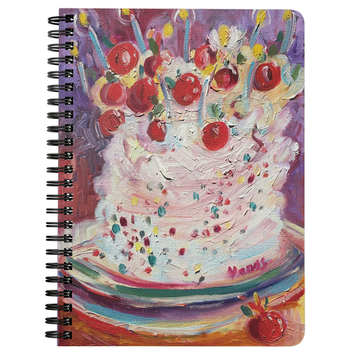 Cherry Funfetti Spiral Notebook